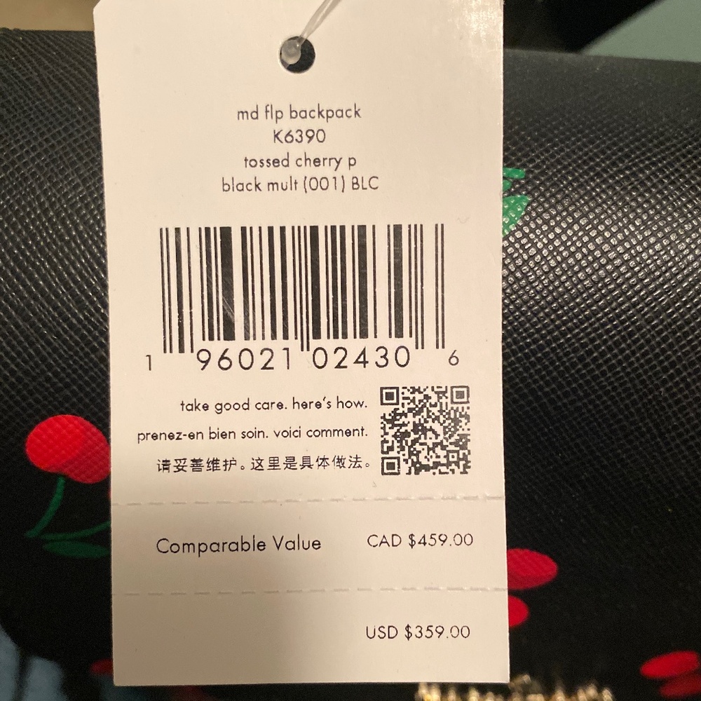 Kate Spade Lizzie Medium Cherry Backpack - Picture 4 of 4